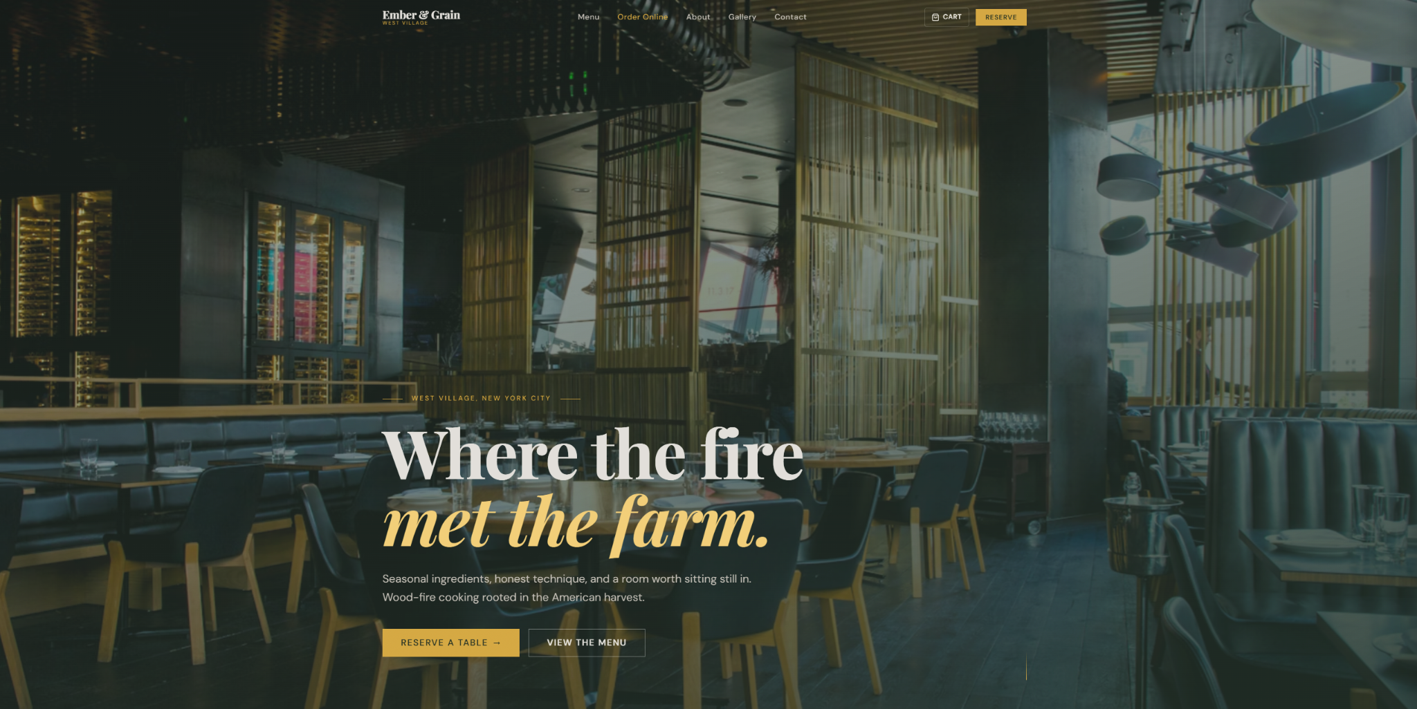 Restaurant Website & Online Ordering Demo project screenshot